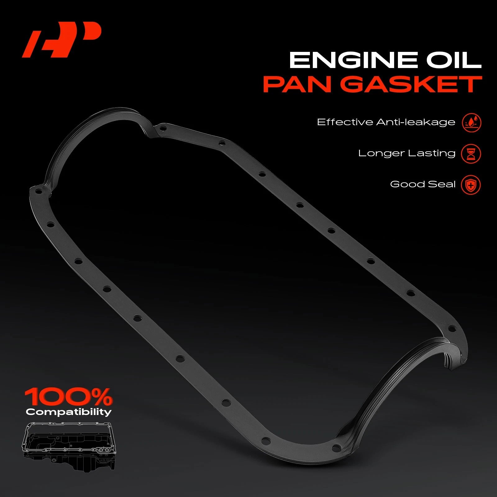 Engine Oil Pan Gasket for Chevy Chevette (1981-1986)