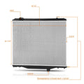 2X Aluminum Core 2-Row Radiator for International ProStar/8600 8500 TranStar (2010–2015)