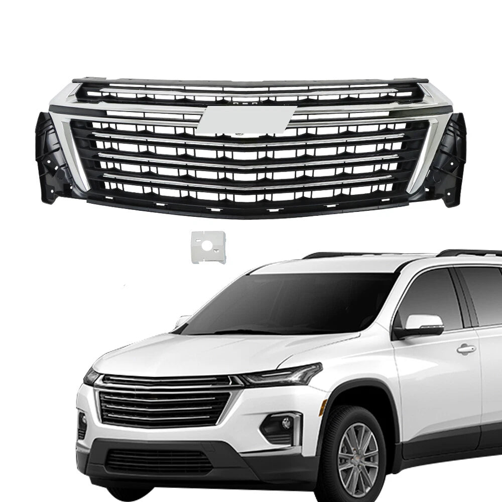 Front Upper Grille for Chevrolet Traverse (2022–2023) Chrome Surround