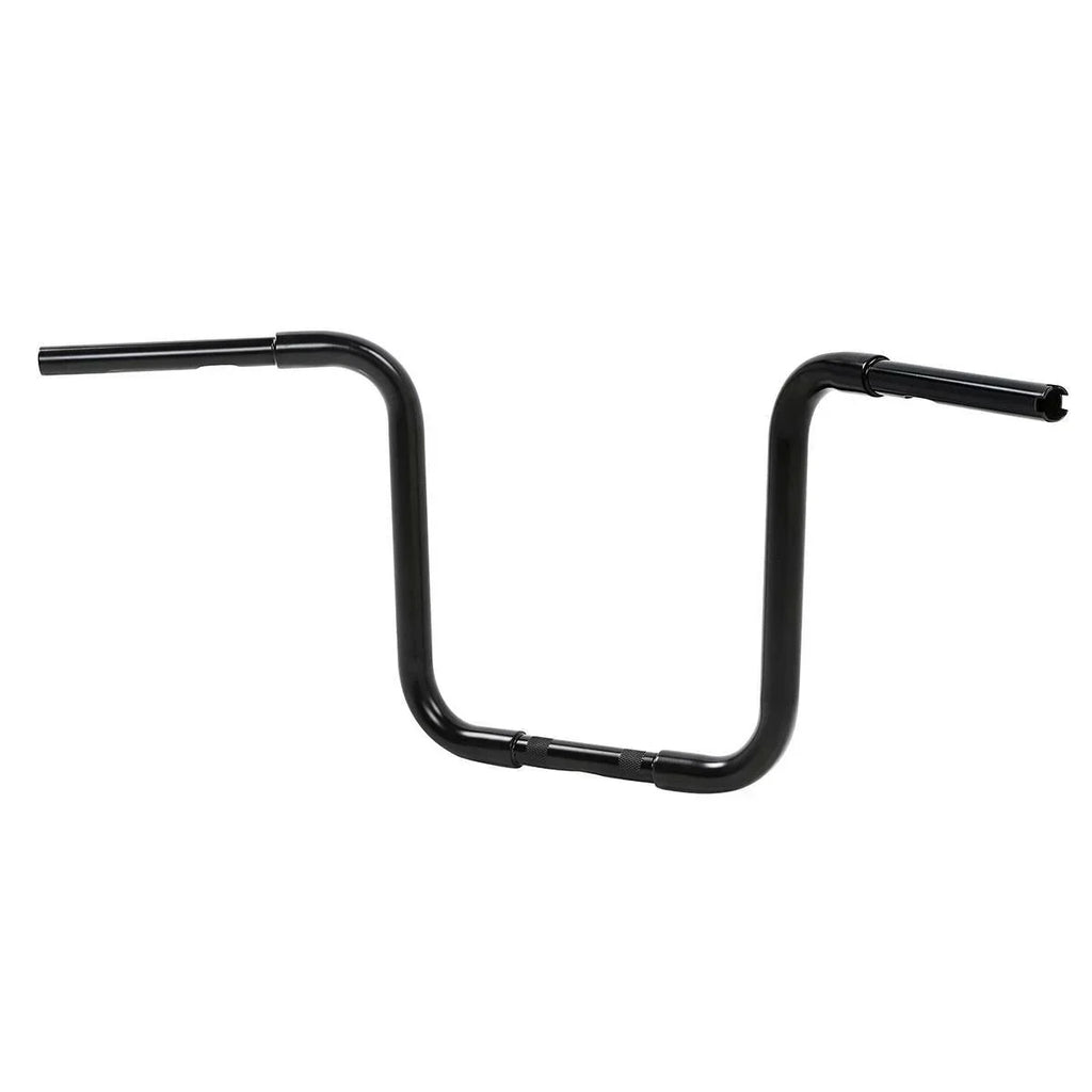 14" Black Rise 1-1/4" Hanger Handlebar for Harley FLST FXST Sportster XL 883