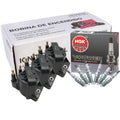 Set of 3 Ignition Coils & 6 NGK G-Power Spark Plugs for Chevy Buick Pontiac