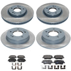 Disc Brake Rotors & Organic Pads Kit for Kia Forte5, Veloster (2014–2020)
