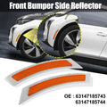 Pair of Front Bumper Reflectors for BMW 5 Series (2001–2007) 63147185743 63147185744