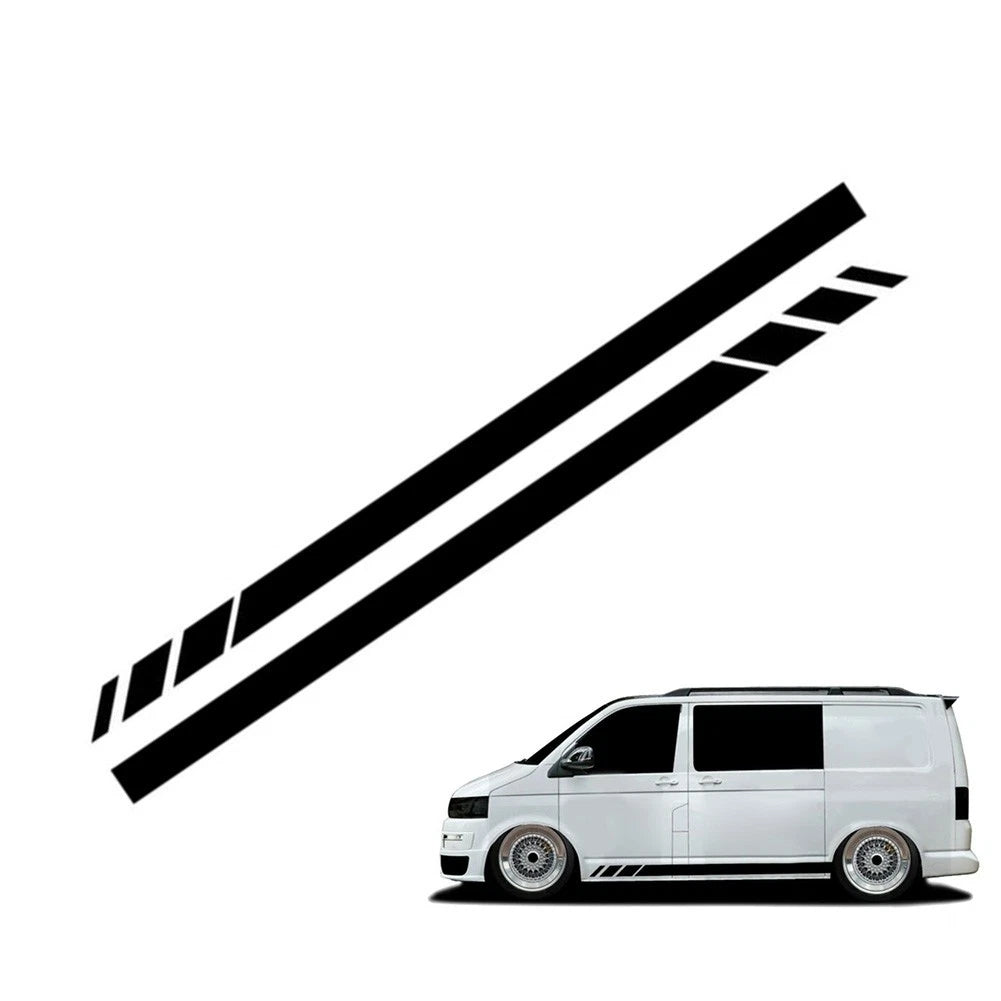 2X Side Stripes Sticker Decals for Volkswagen Transporter T4 T5 (1990–2015)