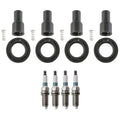 Set of 4 Denso Iridium Power Spark Plugs & Coil Boots for Avalon Camry tC Venza