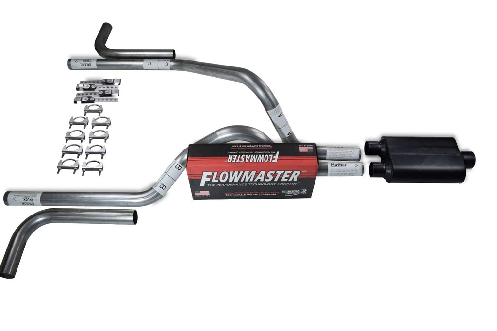 2.5" Dual Exhaust Kit for Dodge Dakota (1987–1996) - Flowmaster Super 44 Side Exit