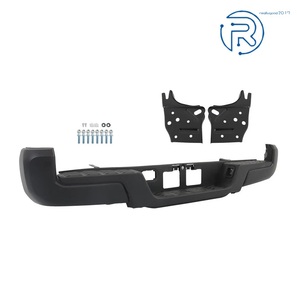 Rear Step Bumper for Toyota Tacoma (2016–2023) Powdercoated Black