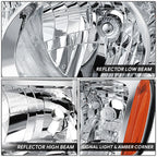 Left Driver Side Chrome Housing Headlight Lamp for Honda Pilot (2009–2011)