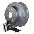 Rear Brake Kit with 345mm Rotors & Ceramic Pads for Cadillac Chevrolet GMC
