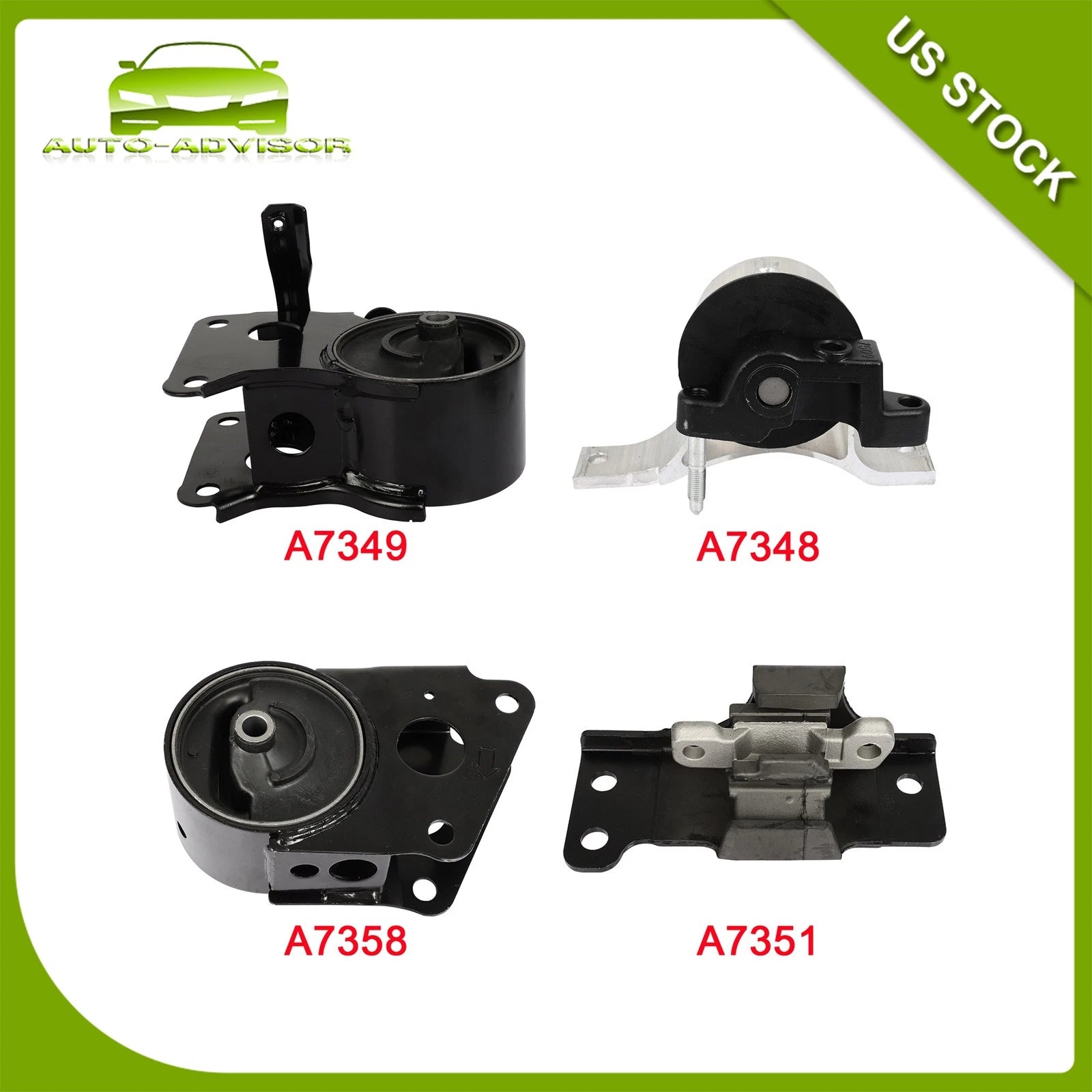 Set of 4 Engine Motor Mounts for Nissan Quest (2004–2009)