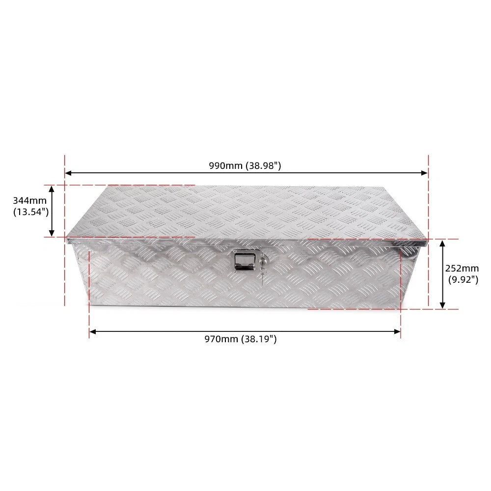 39" Aluminum Tool Box for Truck Pickup Camper Trailer Flatbed