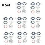 Set of 8 Carburetor Rebuild Kits for Briggs & Stratton (696146, 696147)