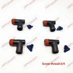 Set of 4 Drain Plug Elbow Stainless for MerCruiser Exhaust Manifold (90 Degree)