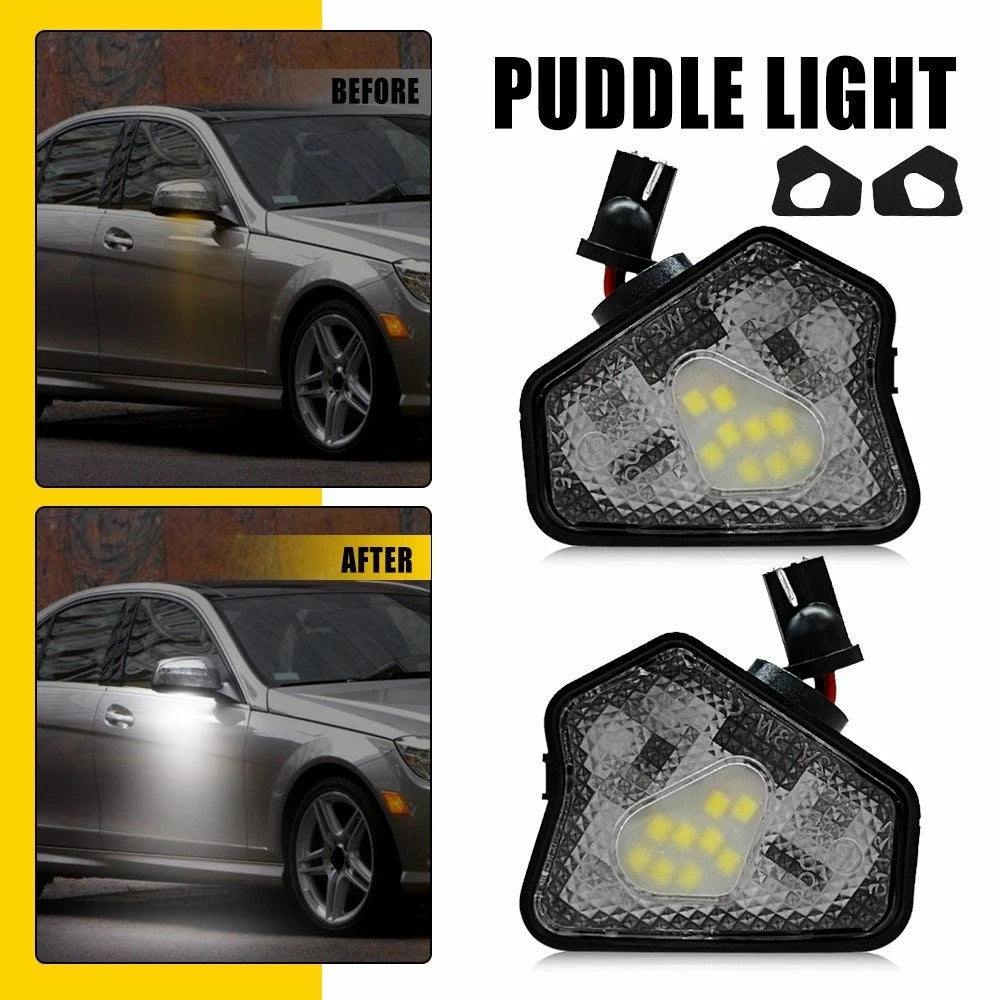 2X Side Mirror Under Puddle Light LED for Mercedes-Benz GLA-Class (2015–2020)