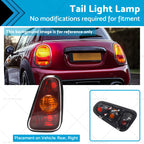 Right Hand Tail Light Lamp for Mini Cooper Hatch R50 R53 (2001–2004)