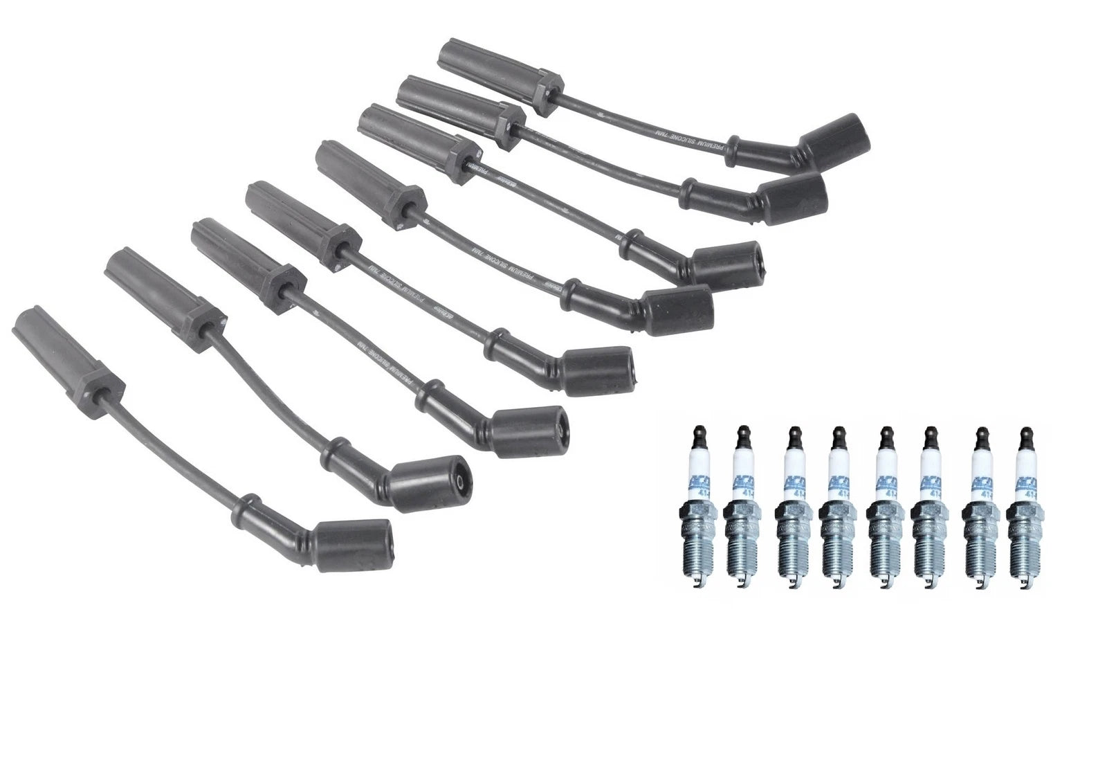 Ignition Wire Set & 8 ACDelco Platinum Spark Plugs for Chevy 7.0 V8