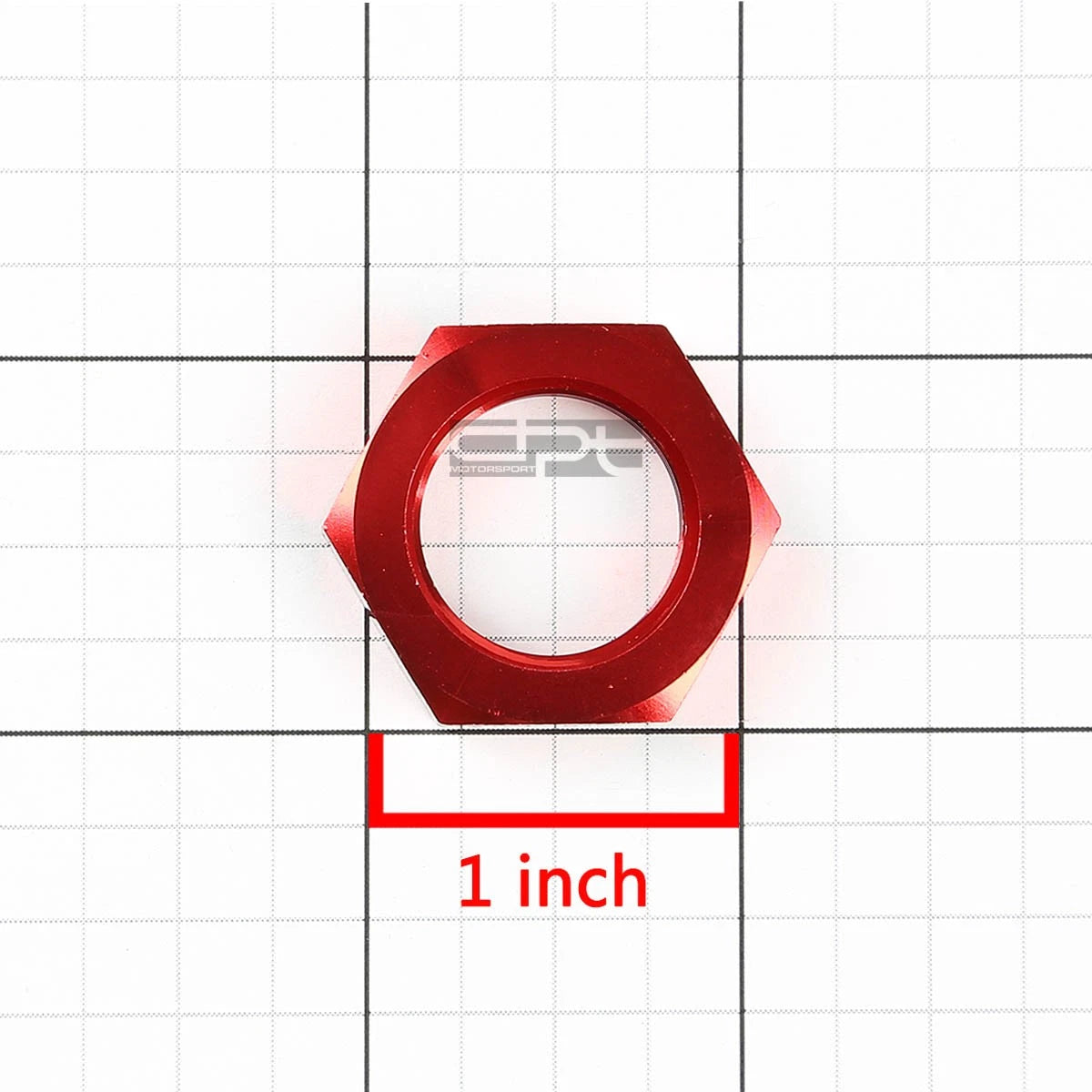 8AN Bulkhead Red Aluminum Anodized Nut Sealing Locking Fitting Adapter