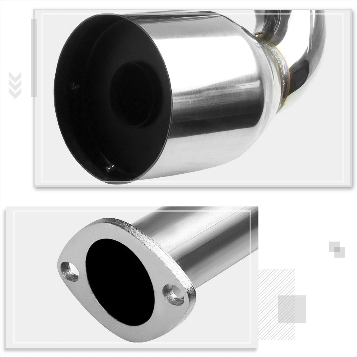 Catback Exhaust System Kit for Dodge Neon (2000–2005) - SOHC 2.0L, 4.75" Tip