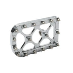 CNC Silver Brake Pedal Pad for Harley Softail Touring Electra Road Glide