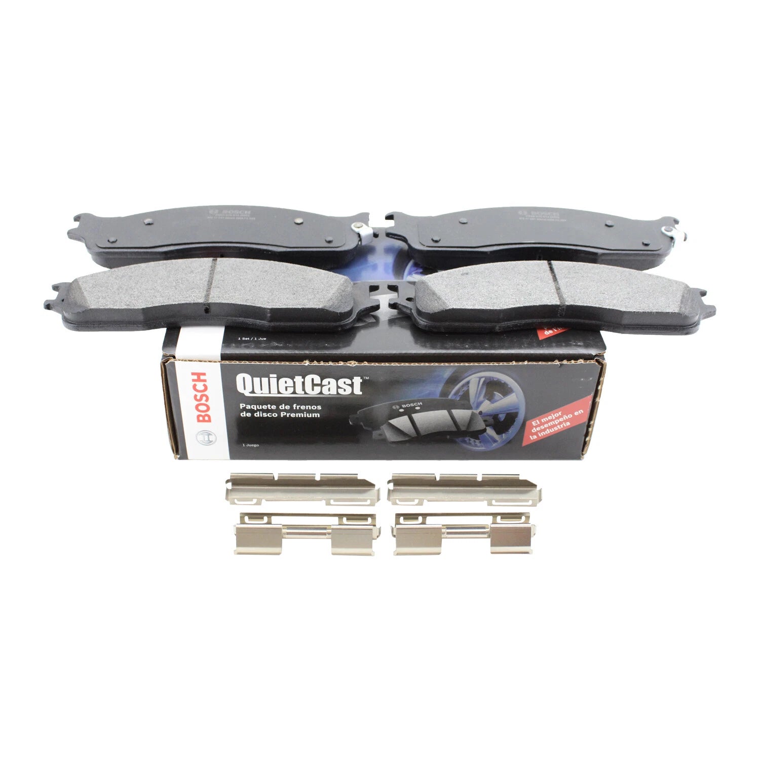 Set of 4 Bosch QuietCast Front Disc Brake Pads for (2010–2020)