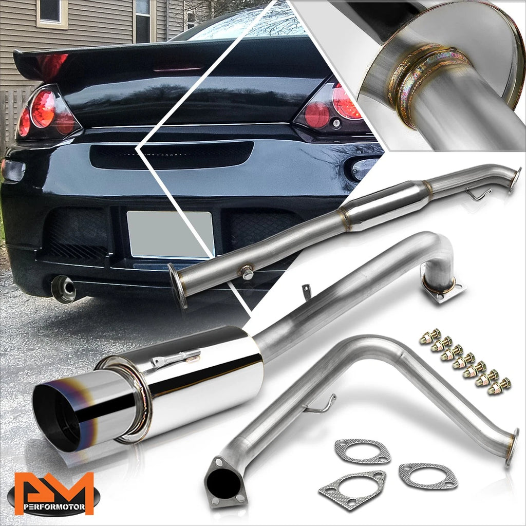 Catback Exhaust System for Mitsubishi Eclipse 4CYL (2000–2005) - 4.5" Burnt Tip