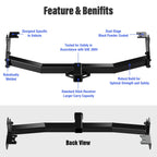 2 Inch Trailer Towing Hitch for Chevy Colorado GMC Canyon (2004-2012)