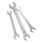 Stainless Steel Dual Open End Wrench for Precision Marked Sizing