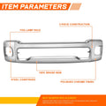 Polished Front Bumper Face Bar w/Park Sensor Hole Chrome for Ram 2500 3500 (2019–2026)