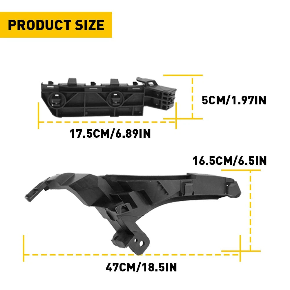 Set of 4 Front Bumper Bracket Retainer Beam Mounts for Honda CR-V (2007–2011)