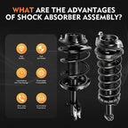 Set of 4 Struts Shocks Springs & Mounts for Subaru Impreza (2008–2011)