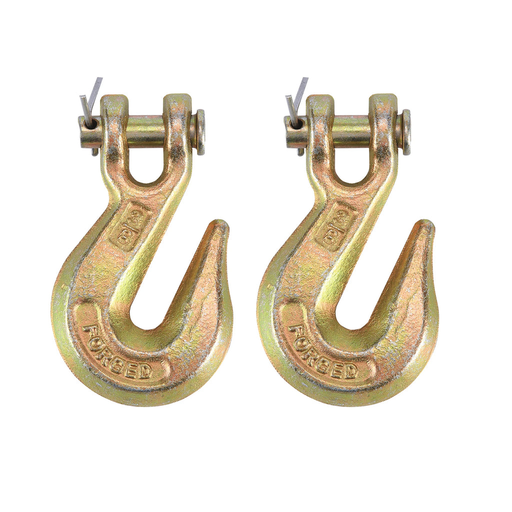 2Pcs G70 Clevis Grab Hooks for Flatbed Truck Trailer