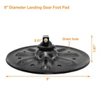 Set of 2 Trailer Jack Landing Foot Plate Pad for A-Frame RV Boat (9 Inch)