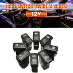 12V Green LED Light Bar Push Button ON-OFF Switch for Toyota FJ Cruiser 4Runner (2007–2014)