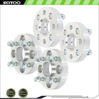 Set of 4 Wheel Spacers 1" 4x100 12x1.5 for Honda Civic, Fit, Mitsubishi Mirage, Lancer