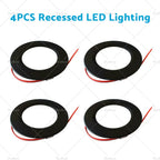 12V Dimmable Spot Lights for Caravan Boat (Black)