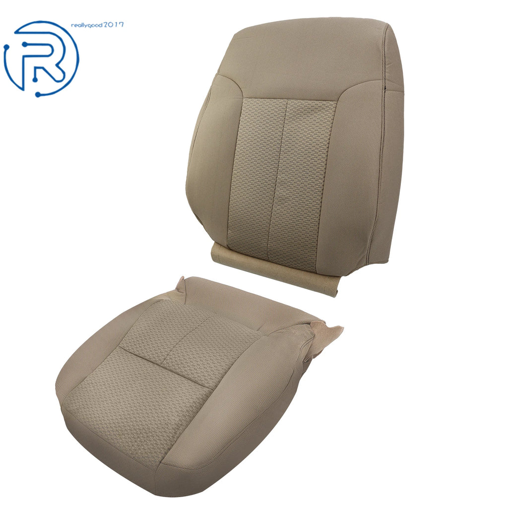 2X Cloth Seat Covers for Ford F-150 XLT (2011–2014) Tan