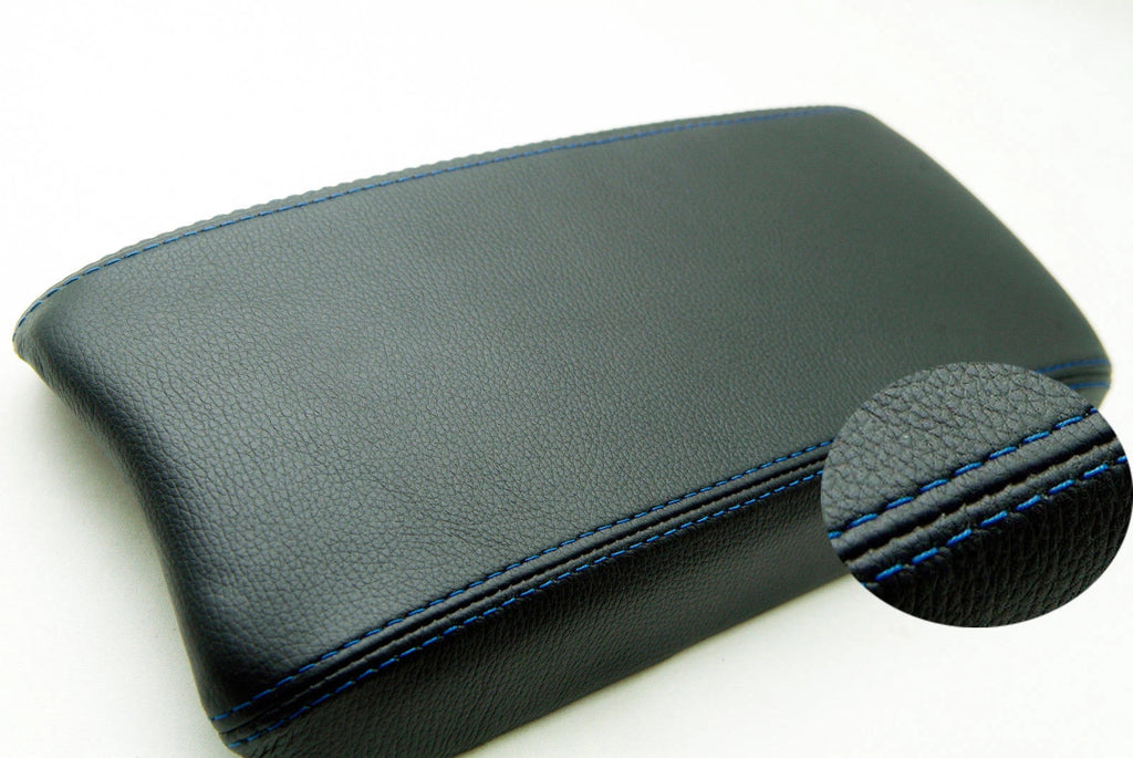 PVC Leather Console Armrest Cover for Honda Civic (2006–2011) Blue Stitch