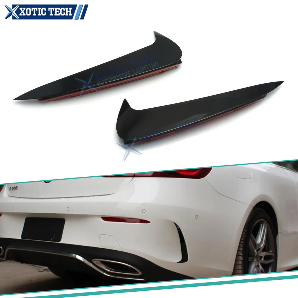 2pcs Glossy Black Rear Bumper Side Air Vent for Mercedes C-Class Coupe (2011–2021)