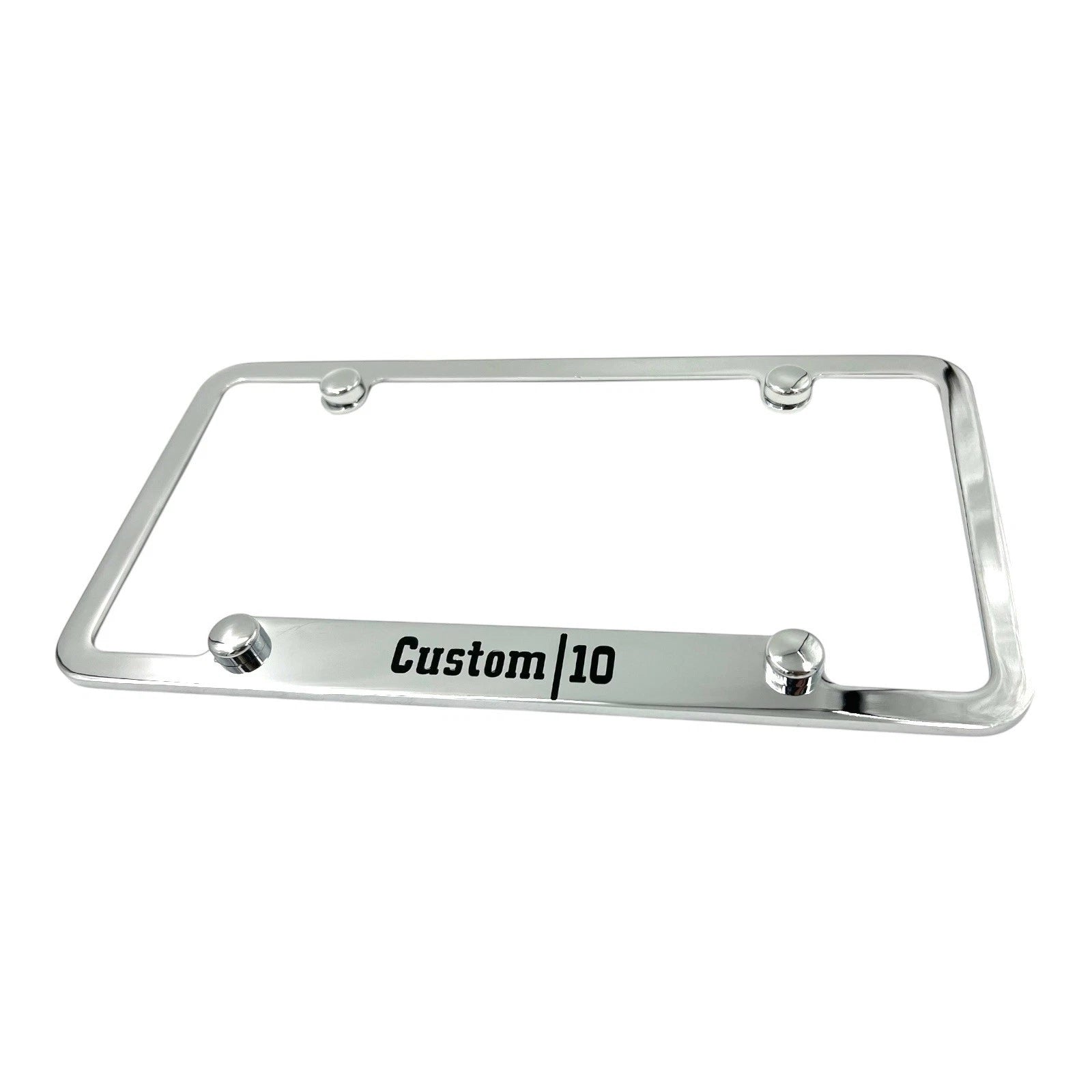License Plate Frame 50 State Engraved Chrome for Chevrolet Custom (2010–2018)