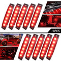 10x 3.8" Smoked Red LED Marker Clearance Tail Light for Truck Trailer