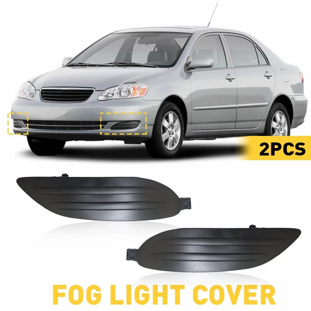 Set of 2 Bumper Fog Light Covers for Toyota Corolla (2005–2008)