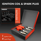 Ignition Coil & 4X Iridium Spark Plugs for Subaru Outback Forester