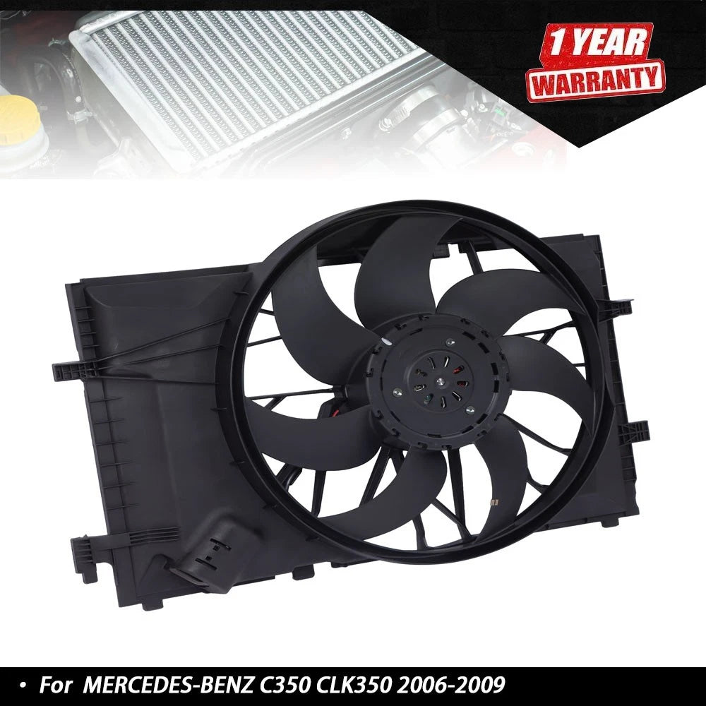 Radiator Cooling Fan Assembly for Mercedes-Benz C350 CLK350 (2006–2009)