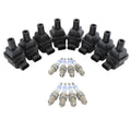 Set of 8 Ignition Coils & 8 Spark Plugs for Mercedes W129 W140 W210 V8