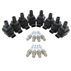 Set of 8 Ignition Coils & 8 Spark Plugs for Mercedes W129 W140 W210 V8