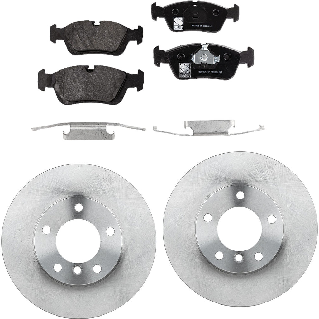 Brake Disc Rotors and Pads Kit for BMW 3 Series E36 Z3 318i (1992–1994)