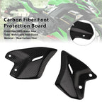 Real Carbon Fiber Foot Board for Kawasaki Ninja 650 Z650 (2017–2025)