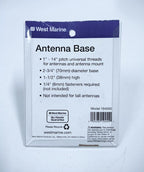 Fixed Stainless Steel Antenna Base for West Marine (194550)