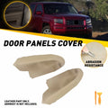 Front Door Armrest Covers for Honda Ridgeline (2006–2014) Beige Leather