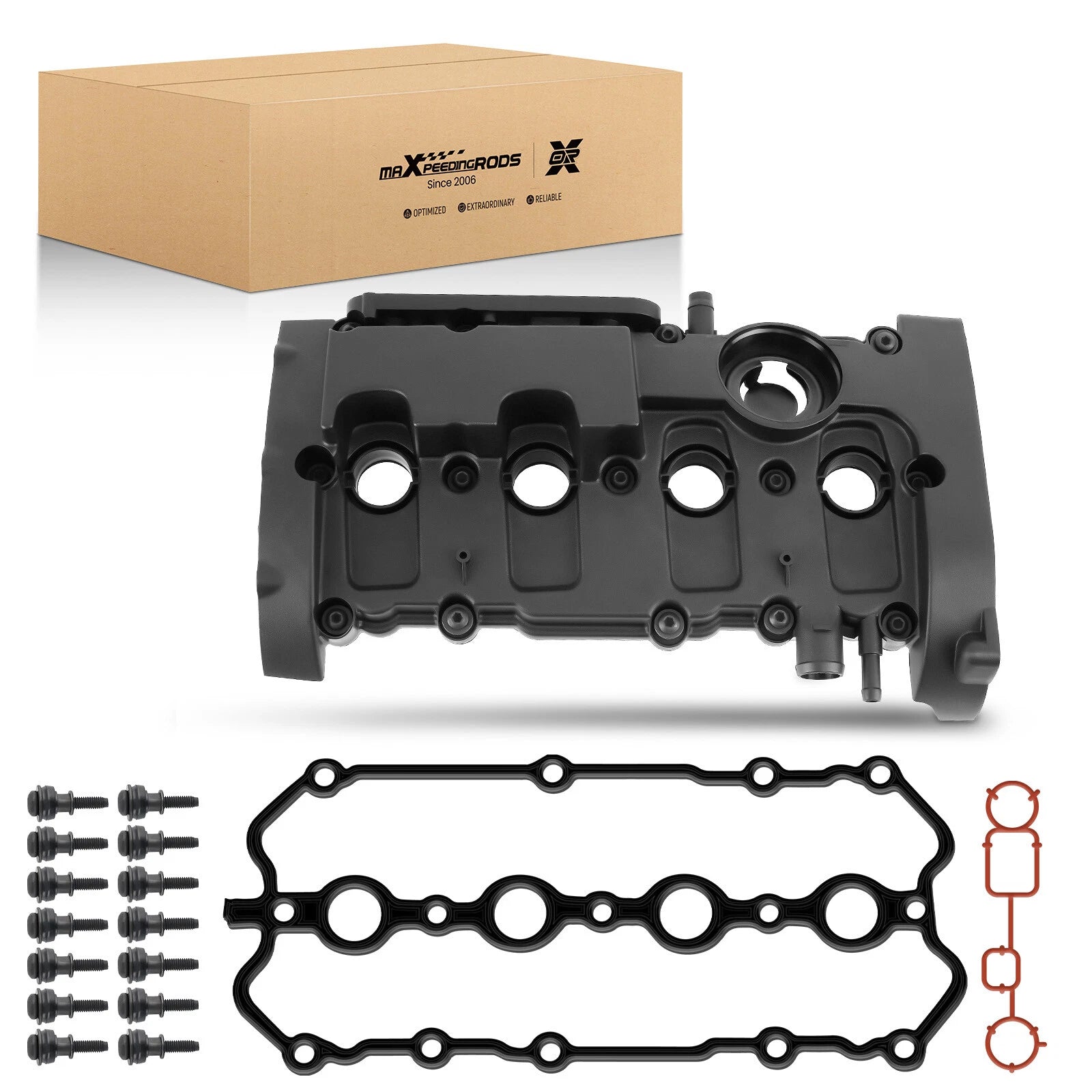Engine Valve Cover with Gasket for Audi A4 A4 Quattro (2002–2008)